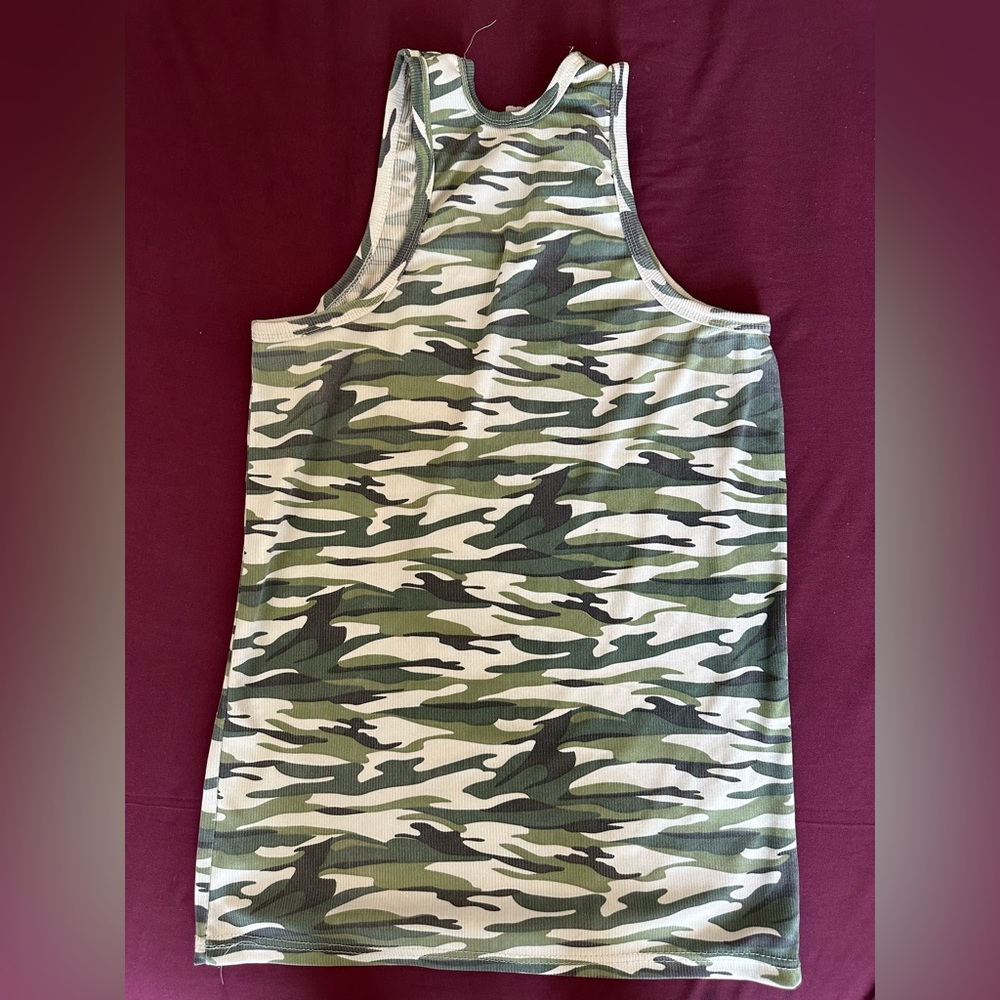 Small Camo (Army Print) Tank Top Undershirt Vest